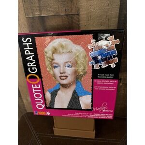 2007 Marilyn Monroe Quote O Graphs Jigsaw Puzzle 1000 Piece Sure-Lox Plus Poster